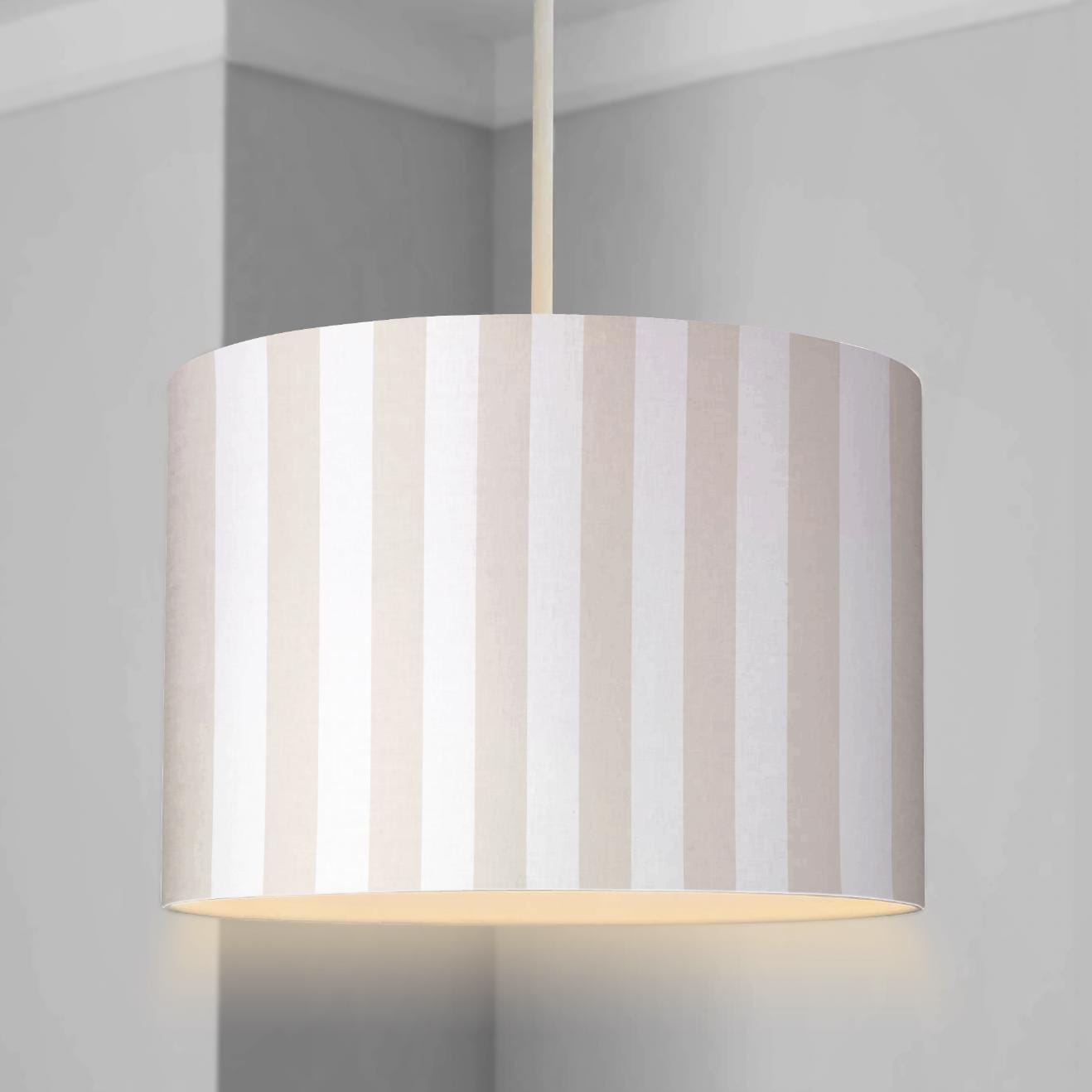 Beige Stripes - Lampshade