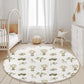 Hot Air Balloons With Safari Animals - Rug