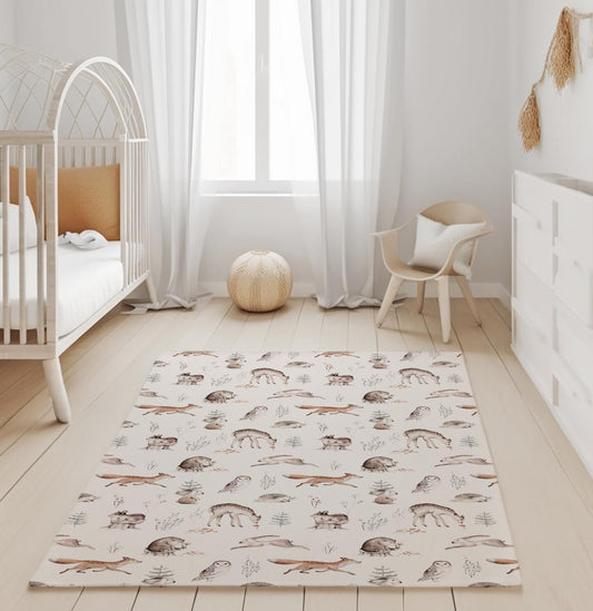 Woodland Hedgehog Animals - Rug