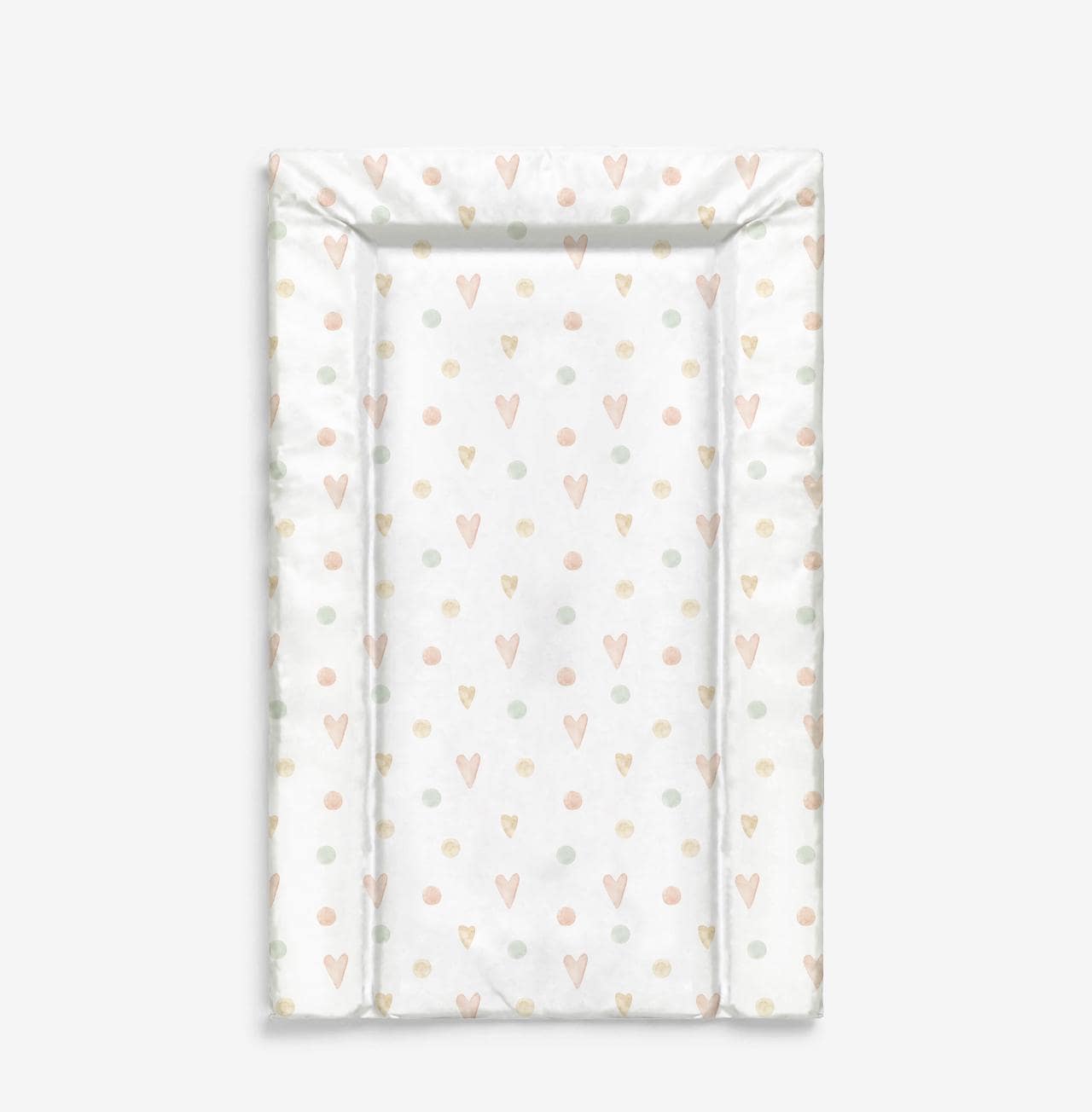 Dainty Love Hearts & Spots - Baby Changing Mat