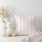 Pink Stripes - Square Pillow