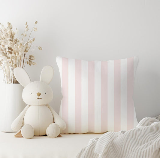 Pink Stripes - Square Pillow