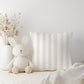 Beige Stripe - Square Pillow