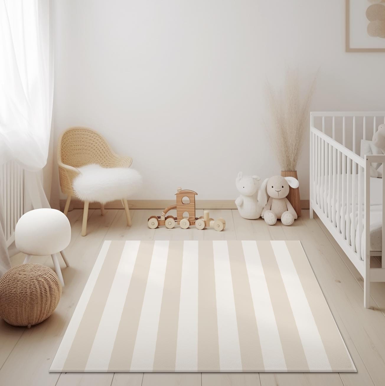 Beige Stripes - Rug