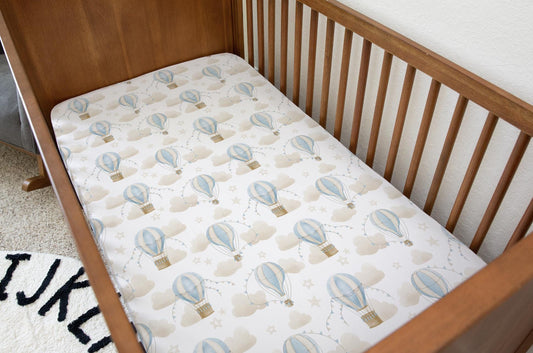 Multiple Hot Air Balloons, Blue - Bedding