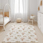 Hot Air Balloons Pink with Rainbows & Bears - Rug
