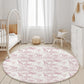 Safari Chinoiserie Toile de Jouy, Pink - Rug