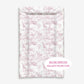 Chinoiserie Toile de Jouy Safari, Pink - Baby Changing Mat