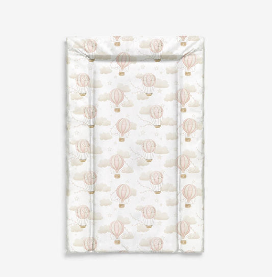 Multiple Hot Air Balloons, Pink - Baby Changing Mat