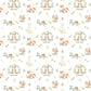 100% Cotton Fabric, Woodland Bears, Fabric, Baby Nursery Fabric, Quilting Fabric, 147cm Wide, Per Meter, Woodland Animals