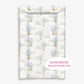 Multiple Hot Air Balloons, Blue - Baby Changing Mat