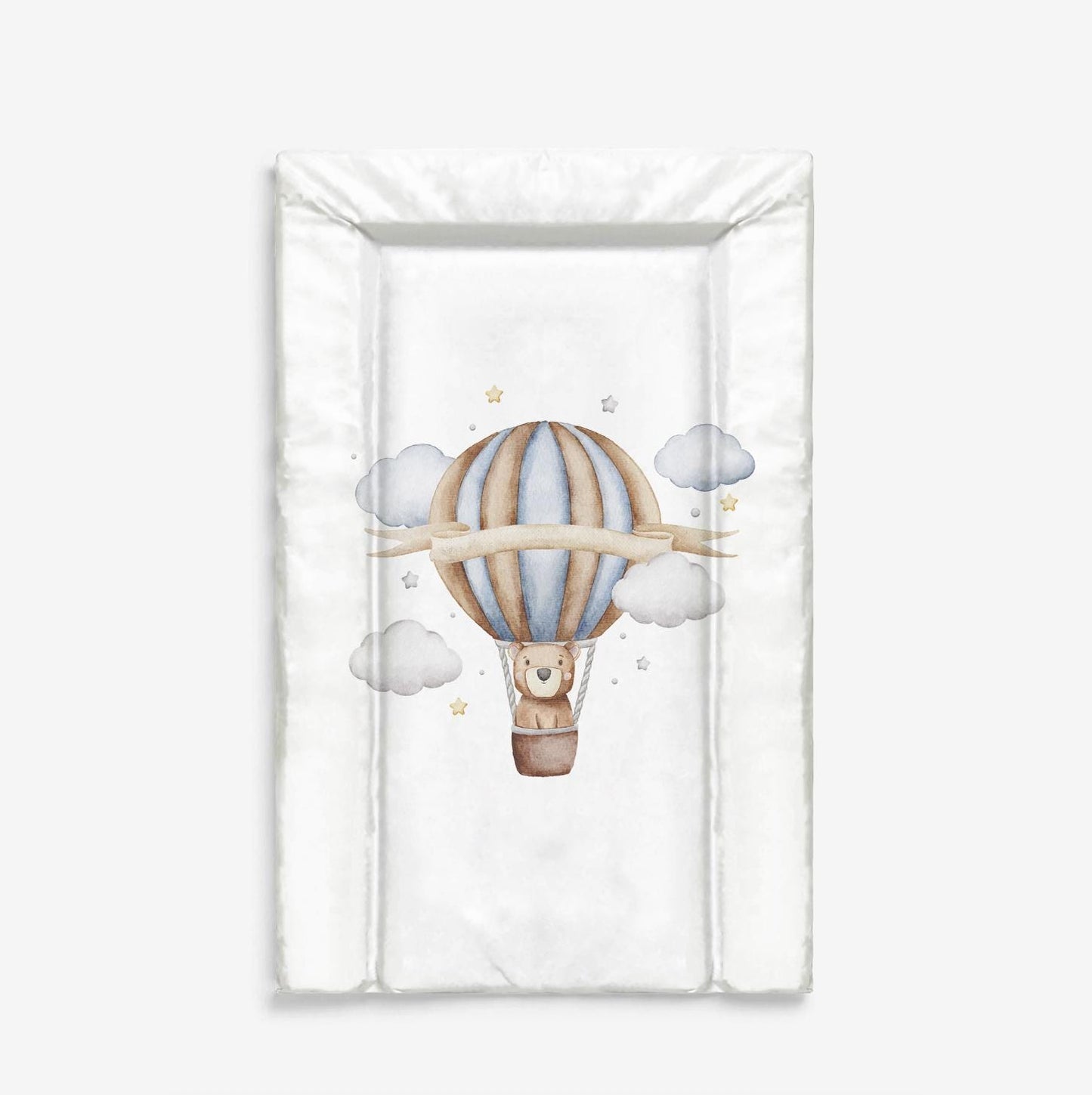 Hot Air Balloon, Blue - Baby Changing Mat