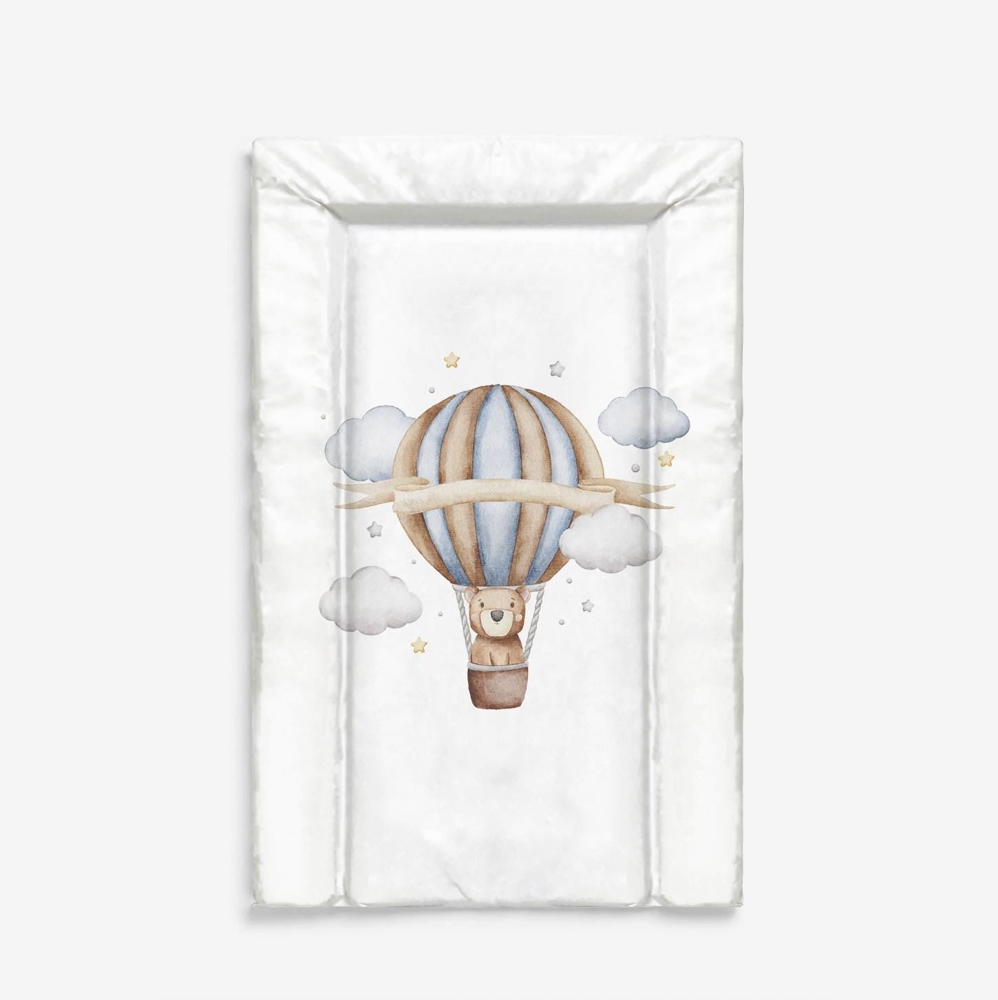 Hot Air Balloon, Blue - Baby Changing Mat