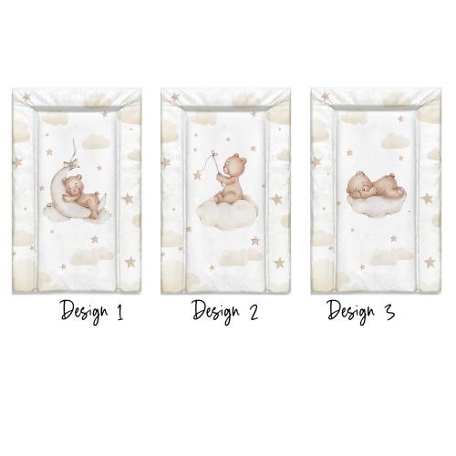 Bear on Clouds, Beige - Baby Changing Mat