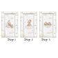 Bear on Clouds, Beige - Baby Changing Mat
