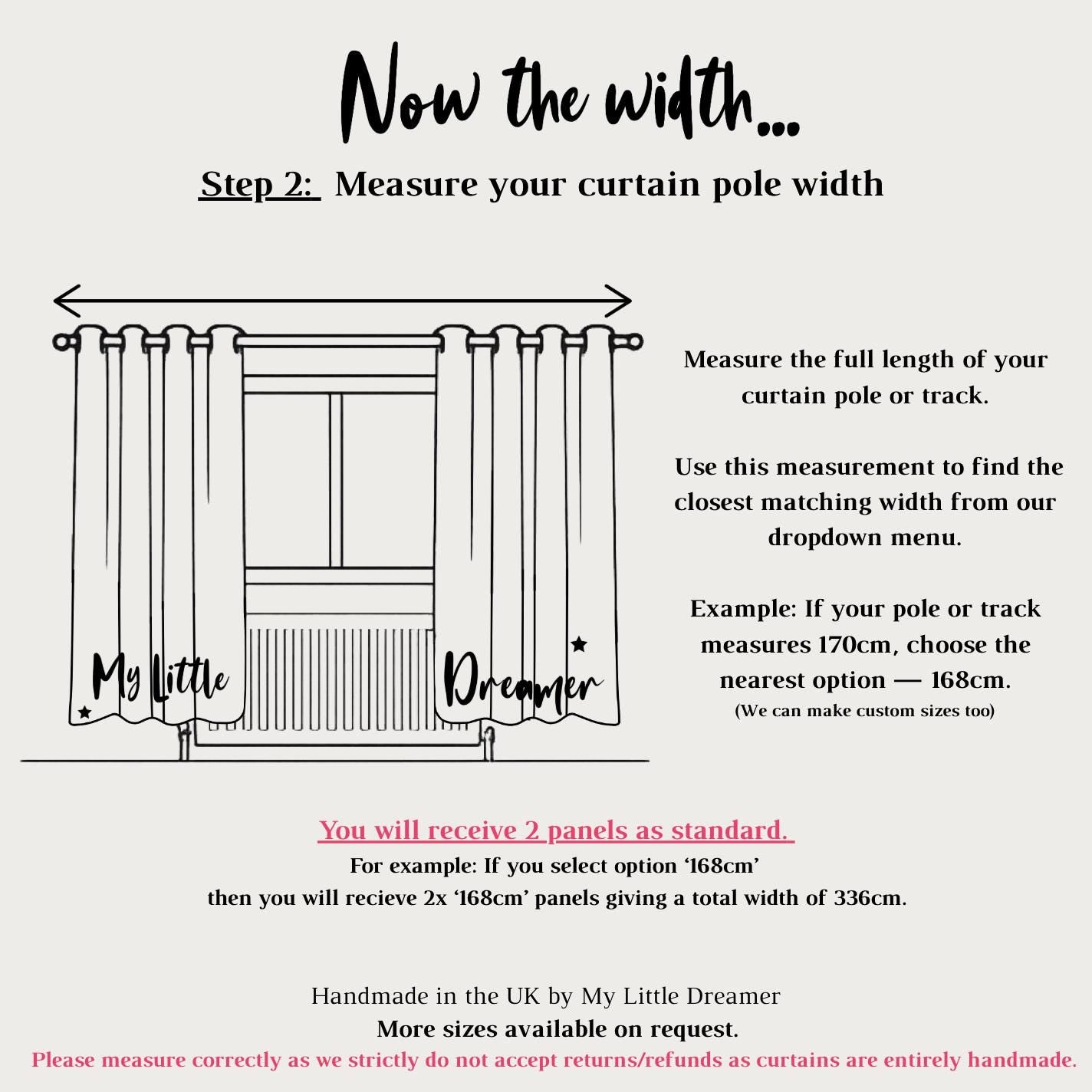 Watercolour Plain Safari - Curtains (Standard or Blackout)