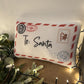 Christmas Plush Pillow, Letter to Santa, Nursery Cushion, Children's Christmas Decor, Gift for Kids, Festive Pillow, Christmas Decorations