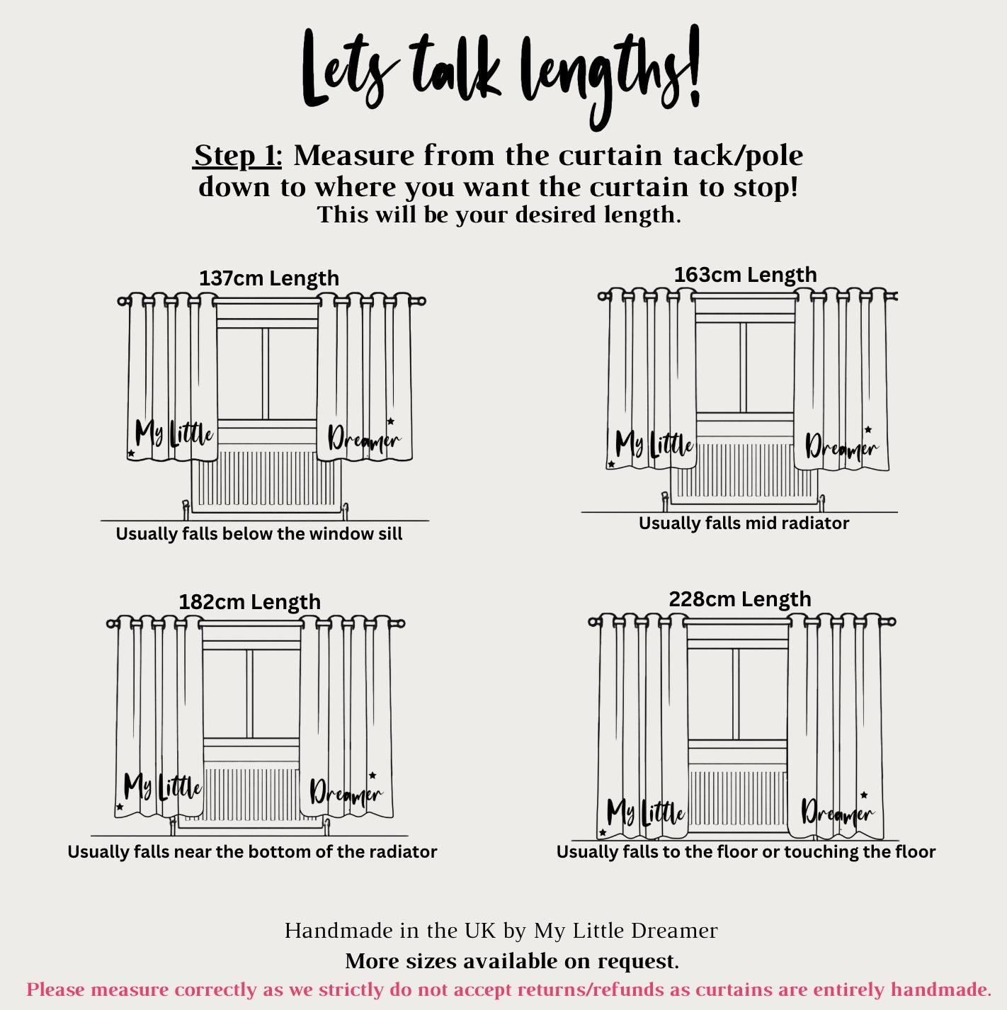 Woodland - Colourful Snails and Mushroom - Curtains (Standard or Blackout)
