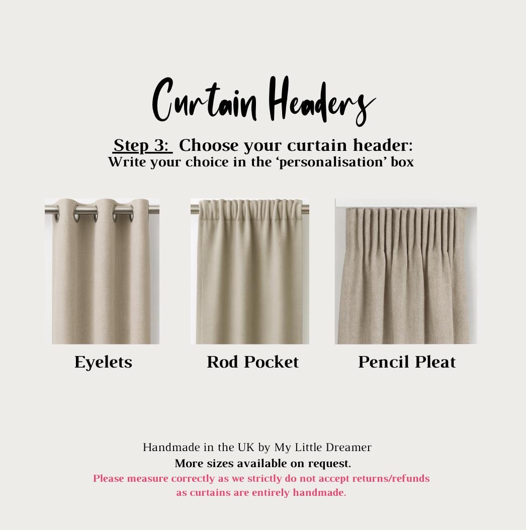 Woodland Mushroom and Flowers - Curtains (Standard or Blackout)