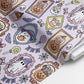 100% Cotton Fabric, Halloween - Frames JLR, Halloween, Ghosts, Fabric, Quilting Fabric, 147cm Wide, Meter, Halloween fabric