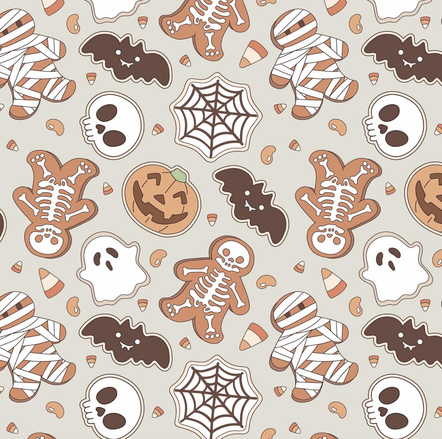 100% Cotton Fabric, Ghosts - Orange Fabric, Quilting Fabric, 147cm Wide, Meter, Halloween, Ghosts, Pumpkins fabric