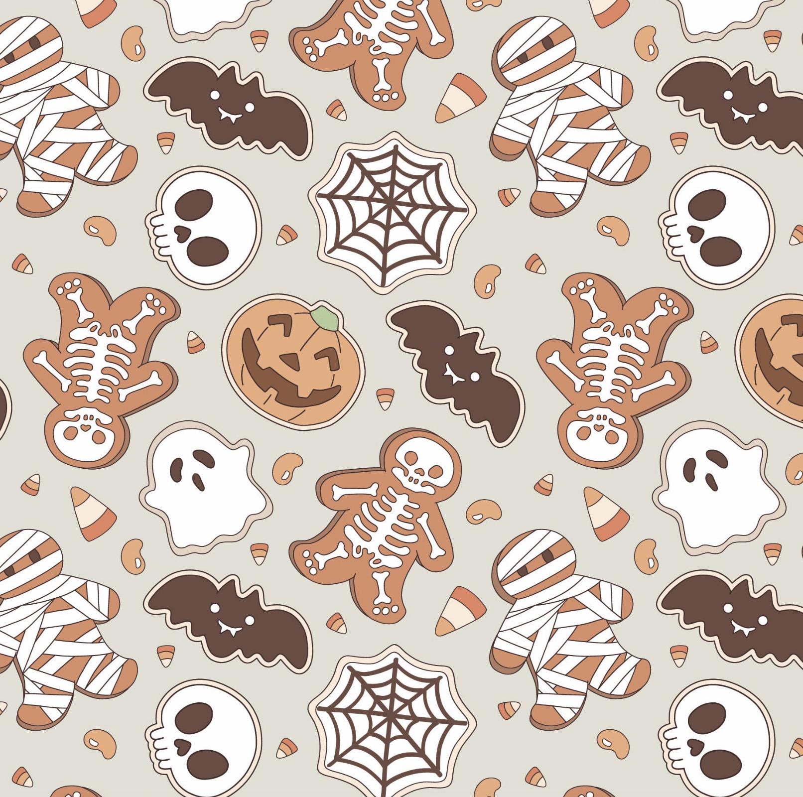 100% Cotton Fabric, Ghosts - Orange Fabric, Quilting Fabric, 147cm Wide, Meter, Halloween, Ghosts, Pumpkins fabric