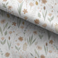 100% Cotton Fabric, Flowers - Sage and Beige, Fabric, Quilting Fabric, 147cm Wide, Meter, Floral Girly Fabric