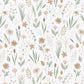 100% Cotton Fabric, Flowers - Sage and Beige, Fabric, Quilting Fabric, 147cm Wide, Meter, Floral Girly Fabric