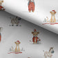 100% Cotton Fabric, Christmas - Safari, Fabric, Quilting Fabric, 147cm Wide, Meter, Christmas, Safari, Animals, Fabric