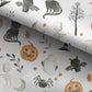100% Cotton Fabric, Halloween - Pumpkins and Cats, Fabric, Quilting Fabric, 147cm Wide, Meter, Halloween, Cat, Ghost, Fabric