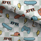 100% Cotton Fabric, Checkered - Skater Boy, Fabric, Quilting Fabric, 147cm Wide, Meter, Skater, Playstation, Fabric