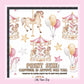 100% Cotton Fabric, Carousel - Pink, Fabric, Quilting Fabric, 147cm Wide, Meter, Carousel Horses, Pink Fabric