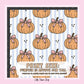100% Cotton Fabric, Pumpkins - Stripes - Blue, Fabric, Quilting Fabric, 147cm Wide, Meter, Pumpkin Halloween Fall Fabric