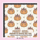 100% Cotton Fabric, Pumpkins - Stripes - Beige, Fabric, Quilting Fabric, 147cm Wide, Meter, Pumpkin Halloween Fall Fabric