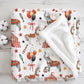 Circus - Red, Sherpa Fleece Blanket, Decor, Kids Bedding, Blankets, Children's Room, Circus Tent, Elephants, Red, Balloons Blanket