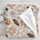 Halloween - Cookies, Sherpa Fleece Blanket, Decor, Kids Bedding, Blankets, Children's Room, Halloween Skeletons and Bats, Fleece Blanket