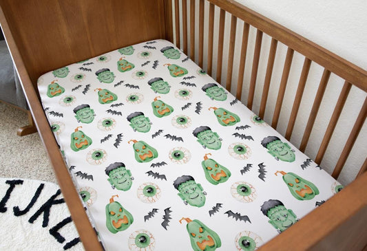 Frankenstein, Bedding, Duvet Covers, Fitted Sheets, Halloween Frankenstein Pumpkin bedding, Halloween Watercolour Bedding, Kids Bedding