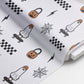 100% Cotton Fabric, Ghost - Skateboard, Ghost, Pumpkin, Skater Fabric, Quilting Fabric, 147cm Wide, Meter, Kids fabric