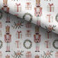 100% Cotton Fabric, Nutcracker - Pink Fabric, Quilting Fabric, 147cm Wide, Meter, Pink Nutcracker, Wreath Christmas Fabric