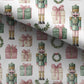 100% Cotton Fabric, Nutcracker - Green Fabric, Quilting Fabric, 147cm Wide, Meter, Green Nutcracker, Wreath Christmas Fabric