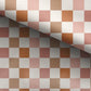 100% Cotton Fabric, Checkered - Fall colours, Fabric, Quilting Fabric, 147cm Wide, Meter, Autumn Winter Fabric, Squares, Fabric