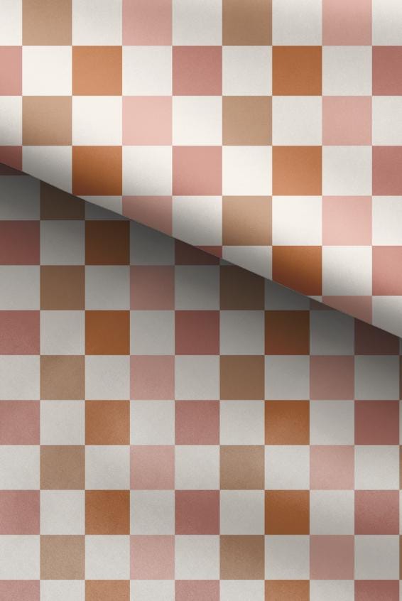 100% Cotton Fabric, Checkered - Fall colours, Fabric, Quilting Fabric, 147cm Wide, Meter, Autumn Winter Fabric, Squares, Fabric