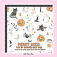 100% Cotton Fabric, Halloween - Pumpkins and Cats, Fabric, Quilting Fabric, 147cm Wide, Meter, Halloween, Cat, Ghost, Fabric