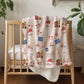 Christmas - Jolly Pink, Sherpa Fleece Blanket, Decor, Kids Bedding, Blankets, Children's Room, Christmas Festive Blanket