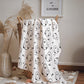 Ghosts - Monochrome, Sherpa Fleece Blanket, Decor, Kids Bedding, Blankets, Children's Room, Halloween Ghosts, Fleece Blanket