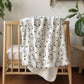 Ghosts - Monochrome, Sherpa Fleece Blanket, Decor, Kids Bedding, Blankets, Children's Room, Halloween Ghosts, Fleece Blanket
