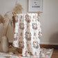Ghosts - Floral, Sherpa Fleece Blanket, Decor, Kids Bedding, Blankets, Children's Room, Halloween Ghosts with Flowers, Fleece Blanket