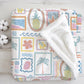 Frames - Summer, Sherpa Fleece Blanket, Decor, Kids Bedding, Blankets, Children's, Seaside Frames, Beach warmth, Fleece Blanket