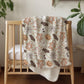 Halloween - Cookies, Sherpa Fleece Blanket, Decor, Kids Bedding, Blankets, Children's Room, Halloween Skeletons and Bats, Fleece Blanket