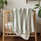 Sage Green Stripes, Sherpa Fleece Blanket, Decor, Kids Bedding, Children's Room, Stripey Sage Green Fleece Blanket